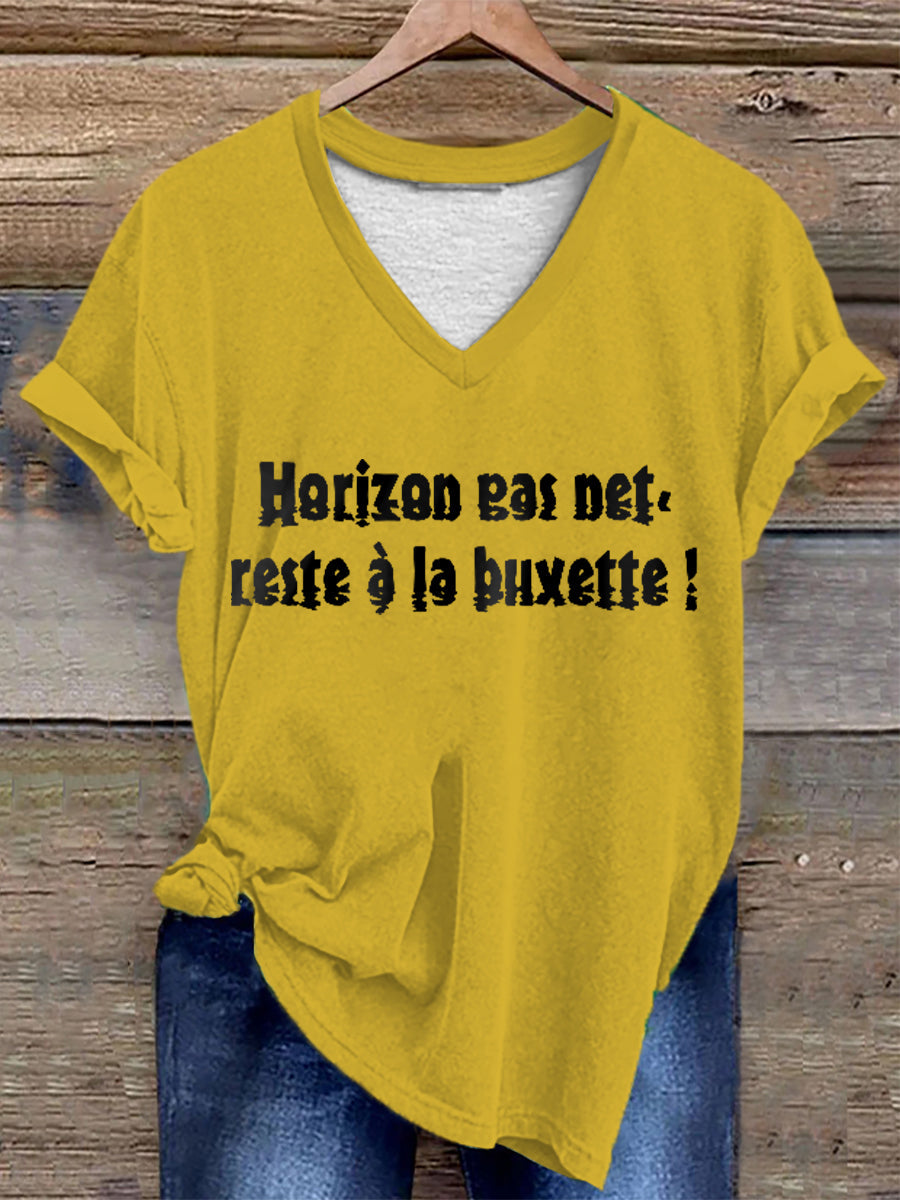 T-shirt Horizon pas net reste à La buvette Femme
