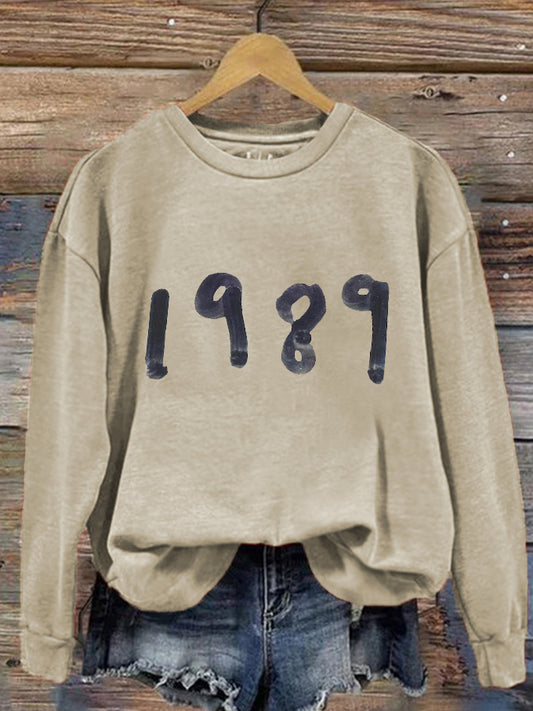 Women's 1989 Music Printed Sweatshirt