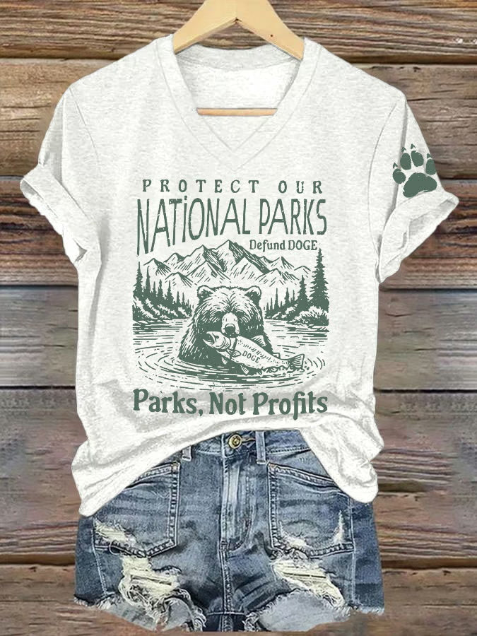 Women's Protect Our National Parks Printed T-Shirt