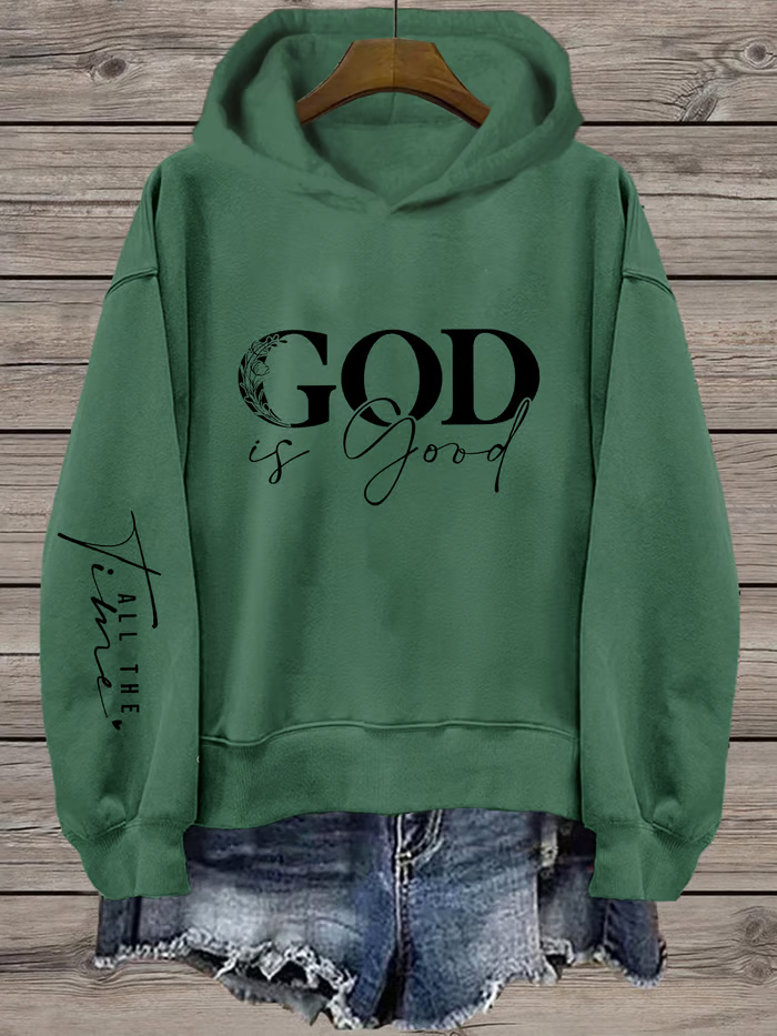 Women's Faith  Printed Hooded Sweatshirt