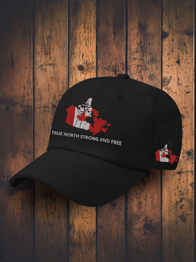 Unisex True North Strong&Free Canada Flag Hat