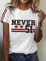 Women's Canada Printed Short Sleeve Shirt