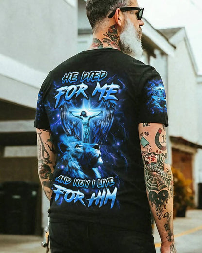 Men's He Died For Me Men's All Over Printed T-Shirt