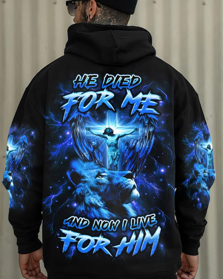 Men's He Died For Me Printed Hoodie