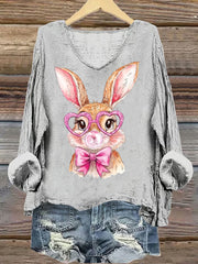 Women's Rabbit Art Print Top