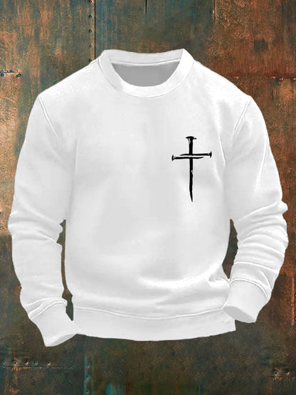 Men's Cross Faith Christian Casual Sweatshirt