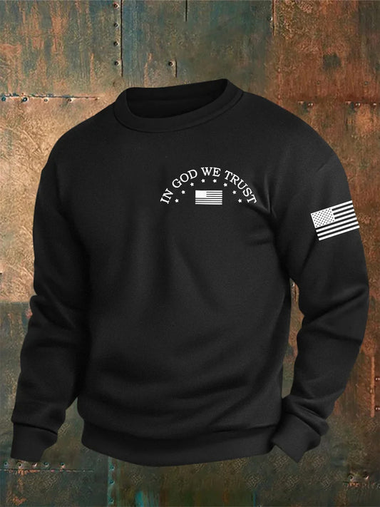 Men's In God We Trust Print Sweatshirt