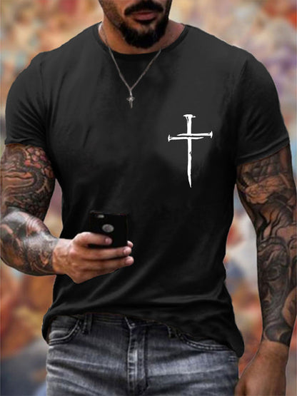 Men's Cross Faith Christian Casual Tee