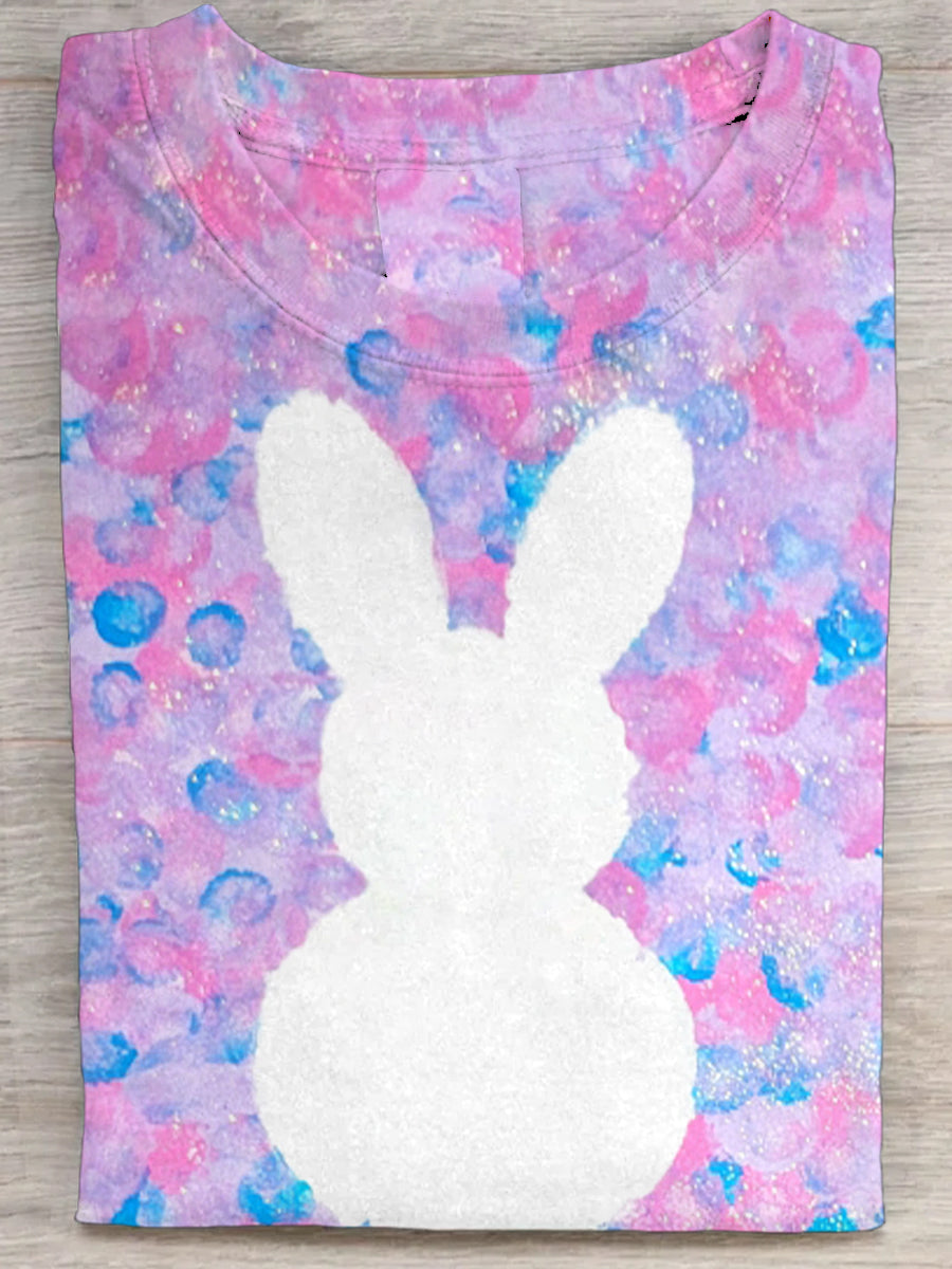 Women's Easter Bunny Print T-Shirt