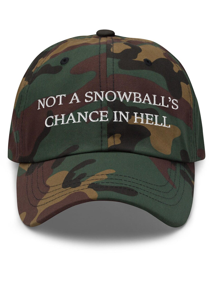 Unisex Not a Snowball's Chance in Hell Canada Print Hat