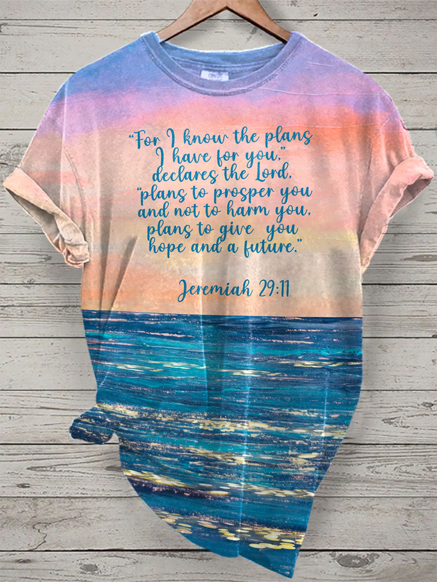 Women's Jeremiah 29:11 For I Know The Plans I Have For You T-Shirt