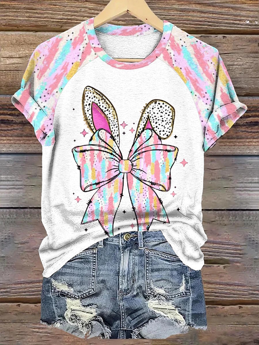 Women's Easter Bunny Print T-Shirt