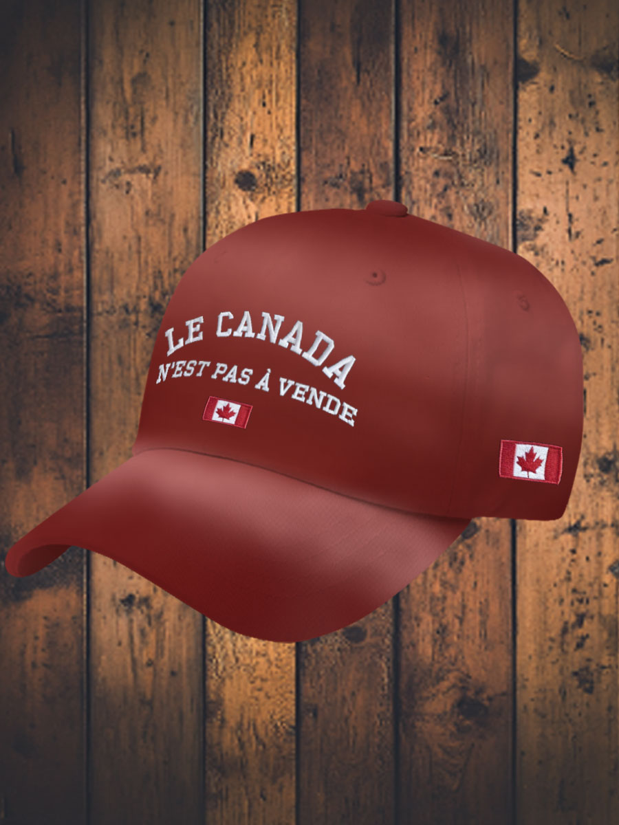 Unisex Le Canada n'est pas à vendre Flag Hat