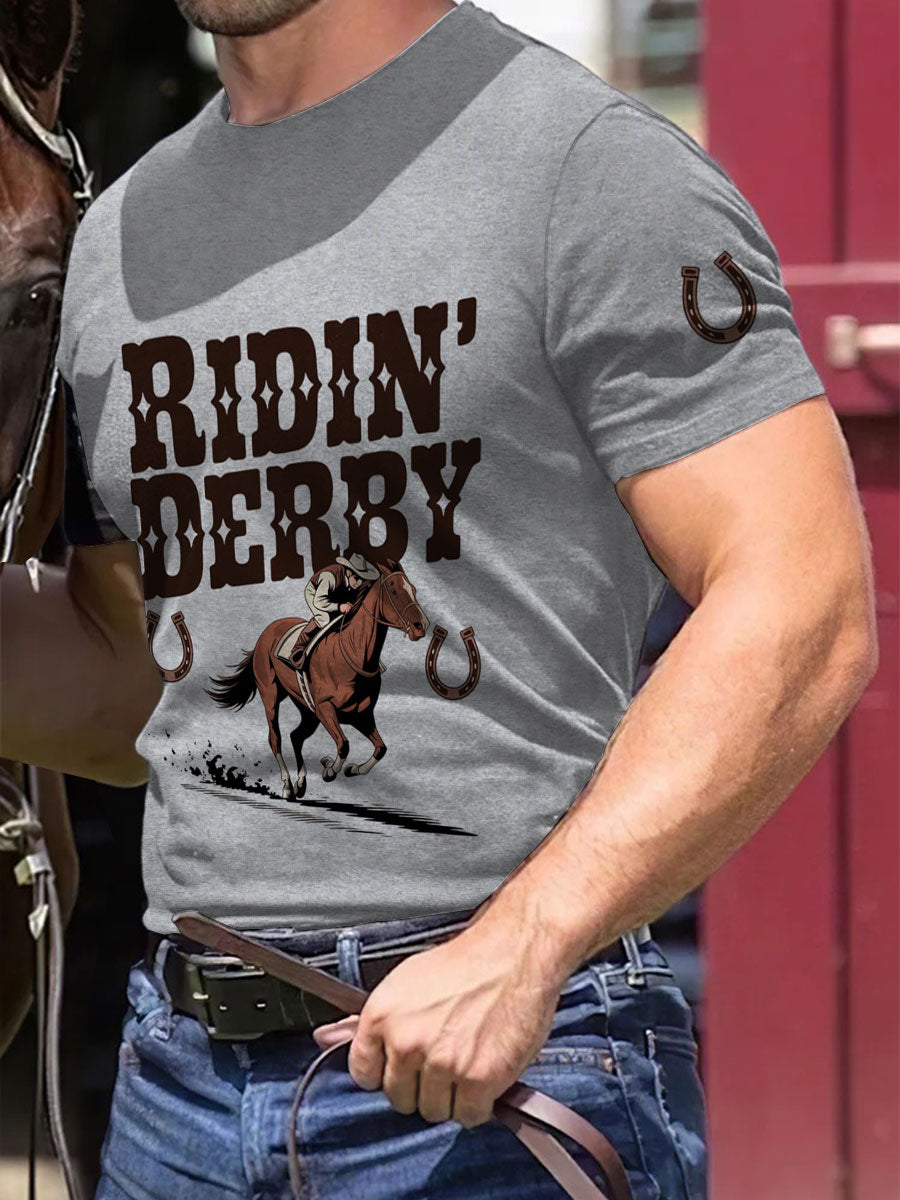 Men's Ridin derby T-shirt