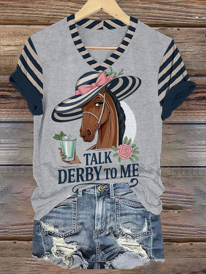 Women's Talk derby to me T-shirt