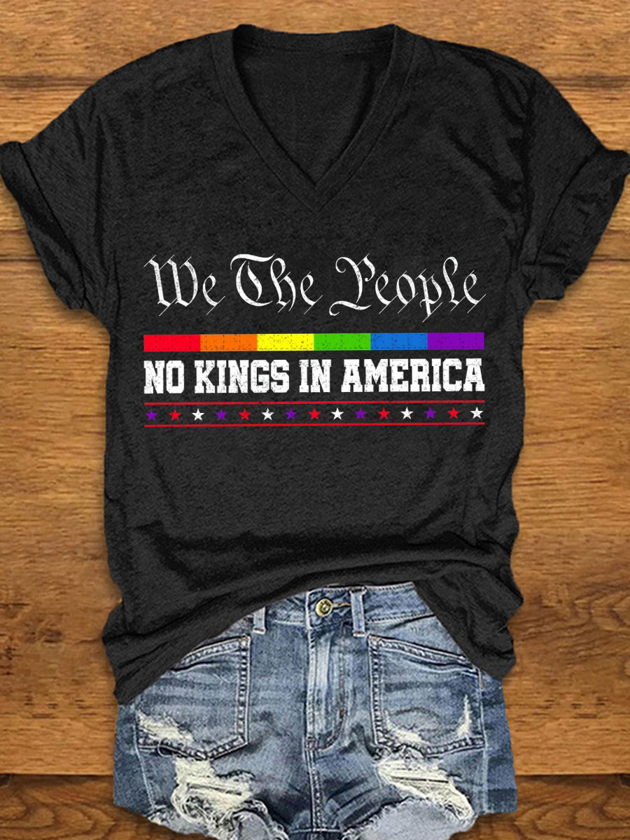 Women's We The People No Kings in America T-shirt