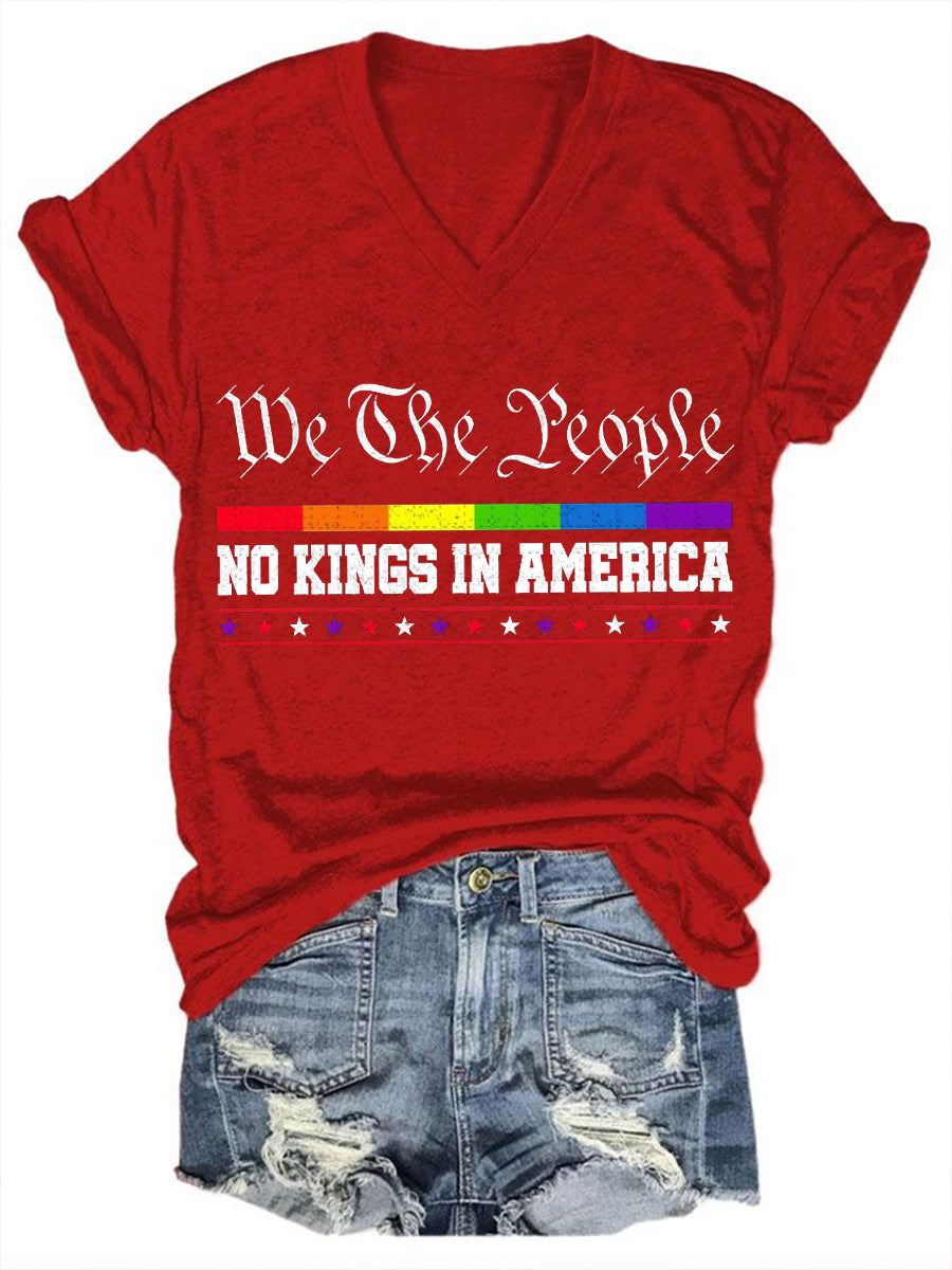 Women's We The People No Kings in America T-shirt