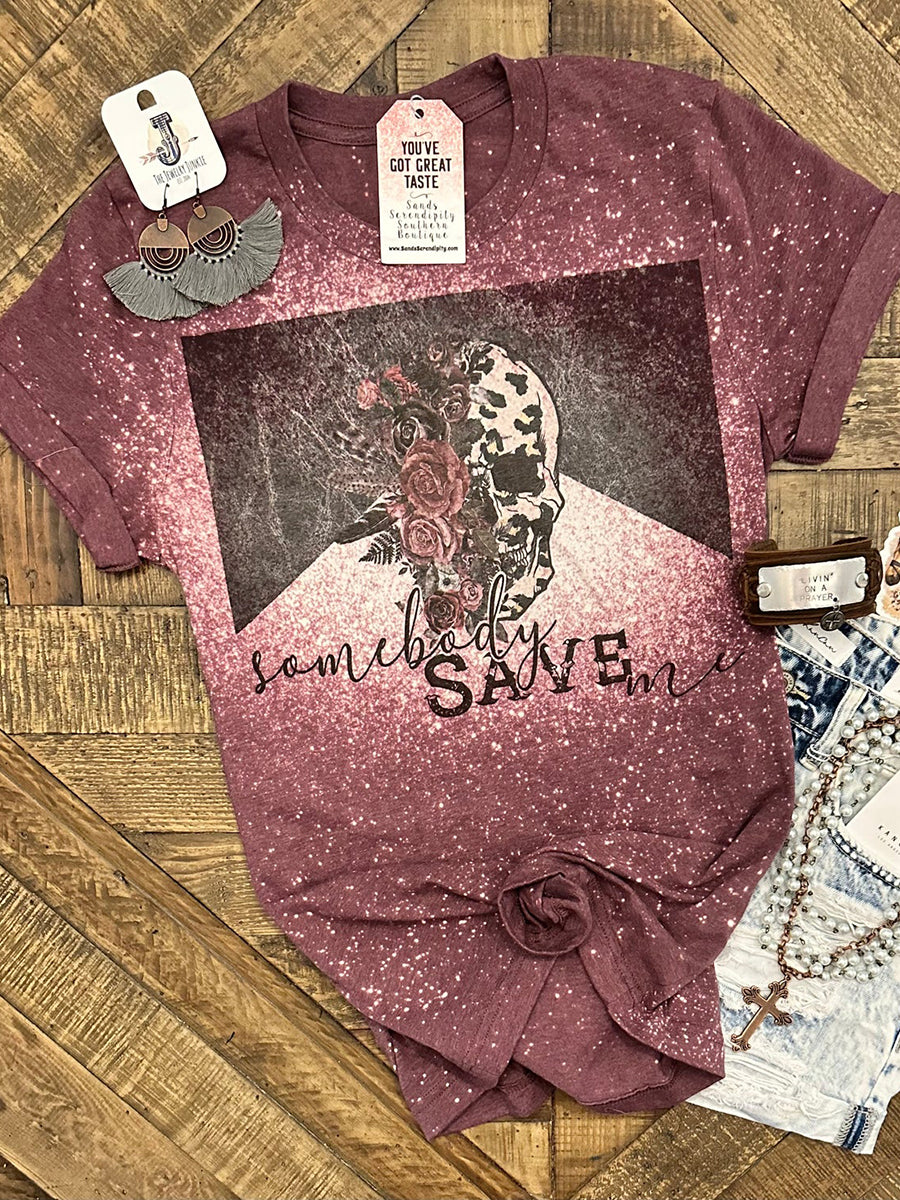 Women's Somebody Save Me Printed T-shirt