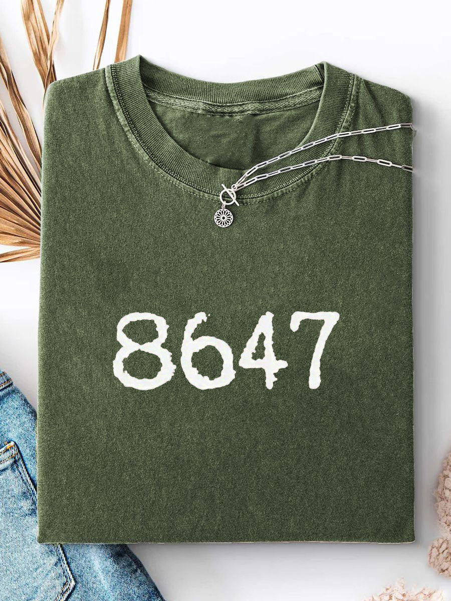 Women's 8647 Printed Casual T-shirt