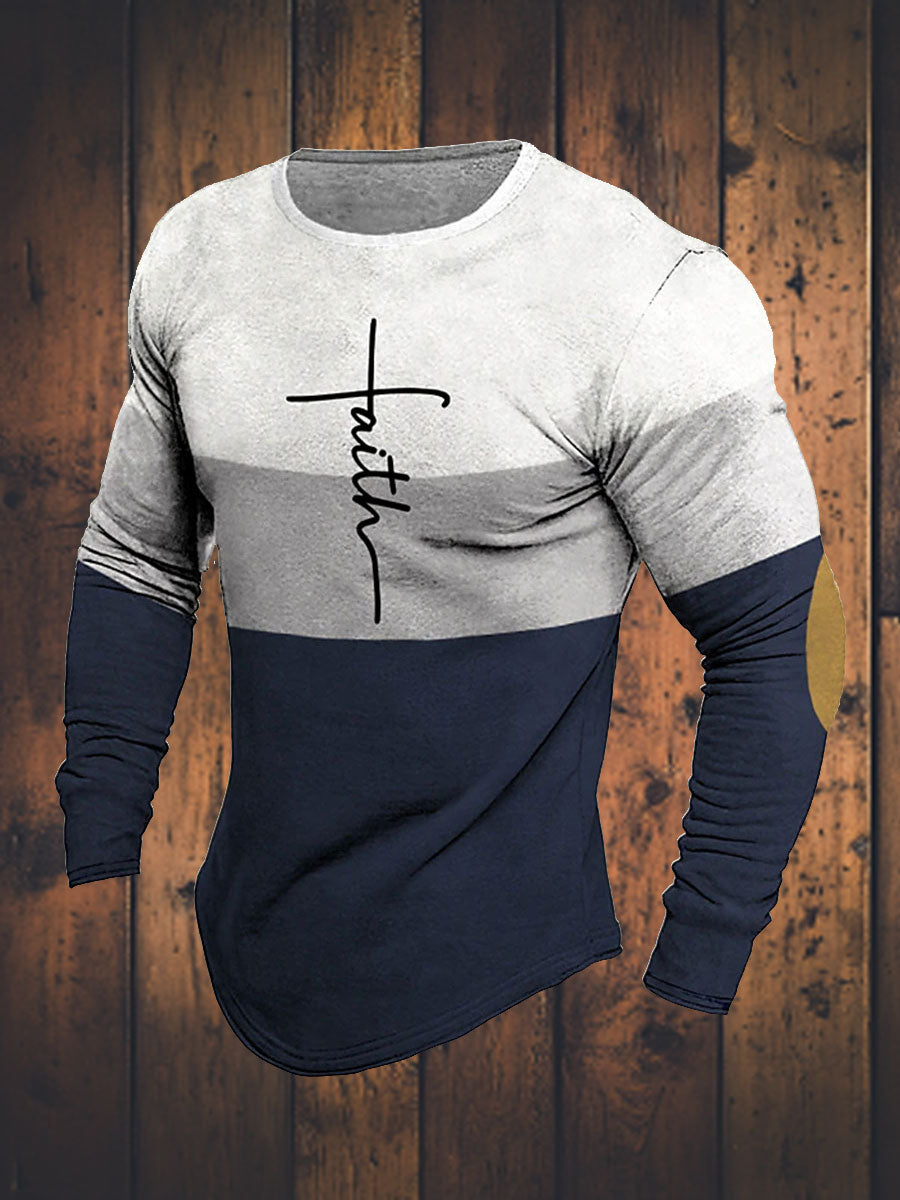 Men's Faith Printed Top