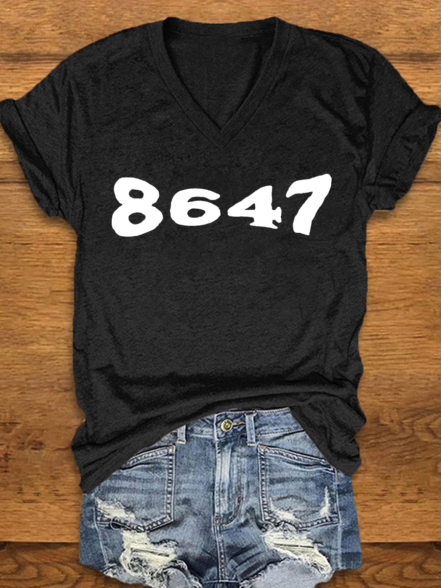 Women's 8647 Printed T-shirt