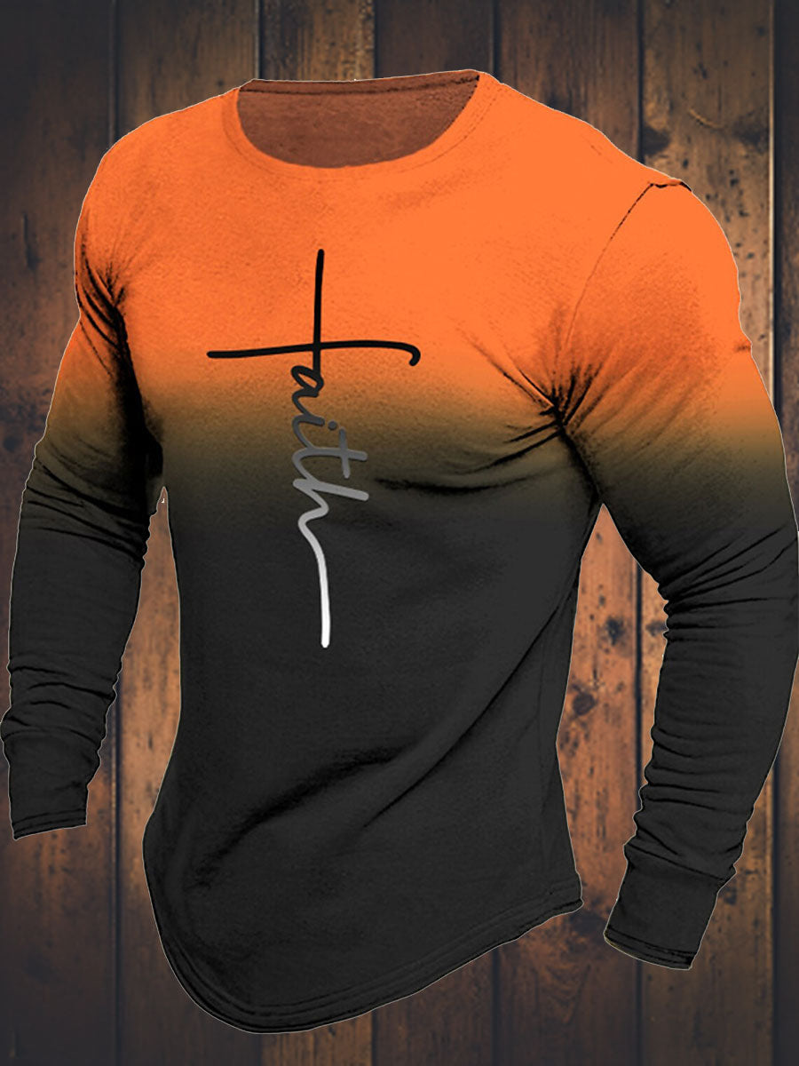 Men's Faith Printed Top