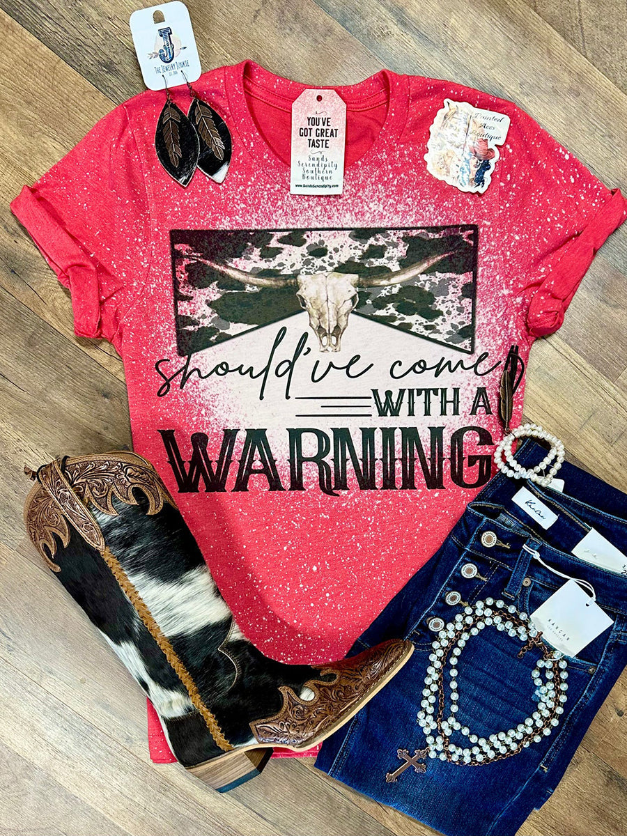 Women's Should've Come With A Warning Printed T-shirt