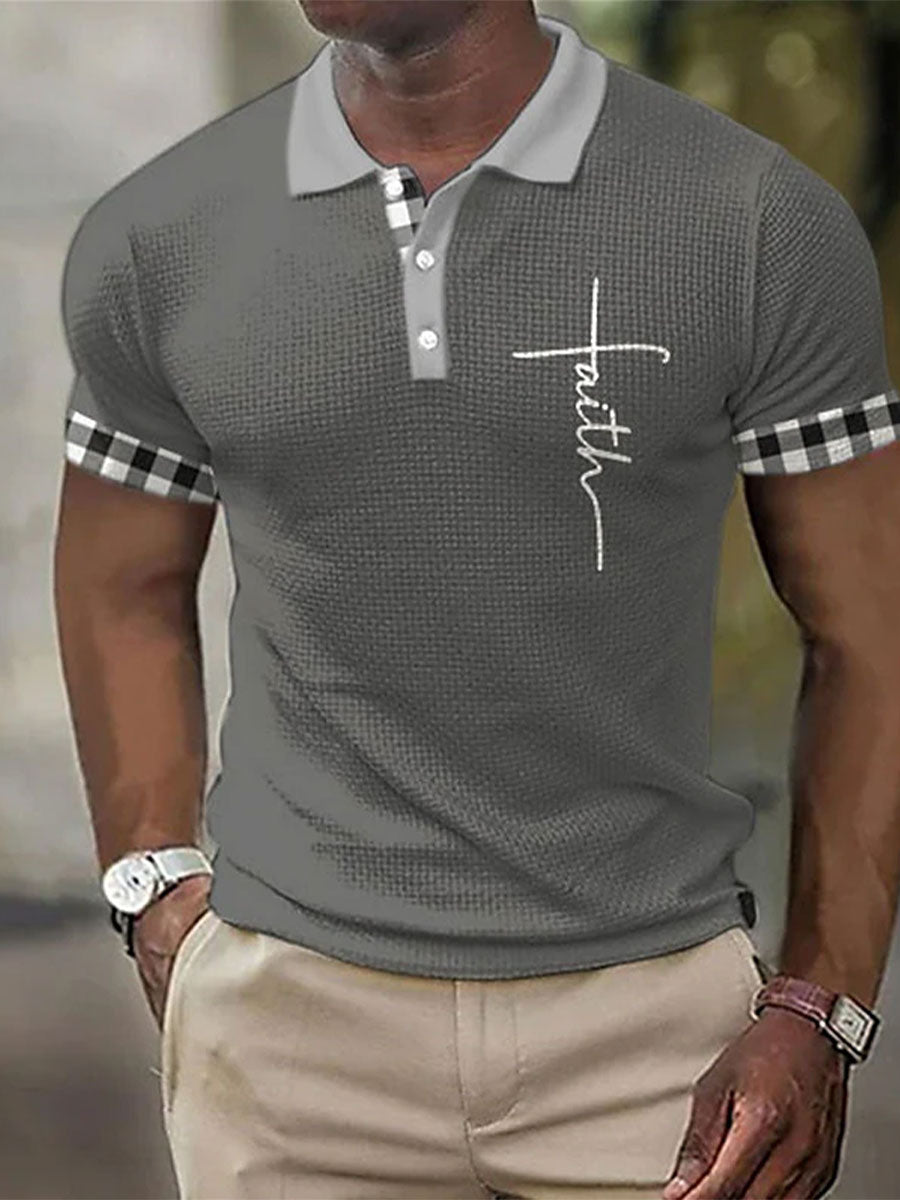 Men's Faith Printed Polo Shirt