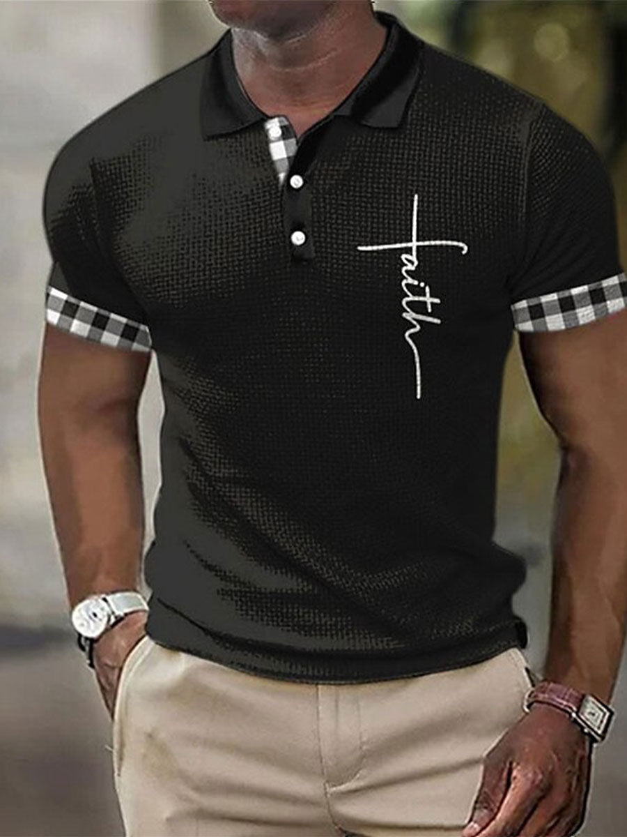 Men's Faith Printed Polo Shirt