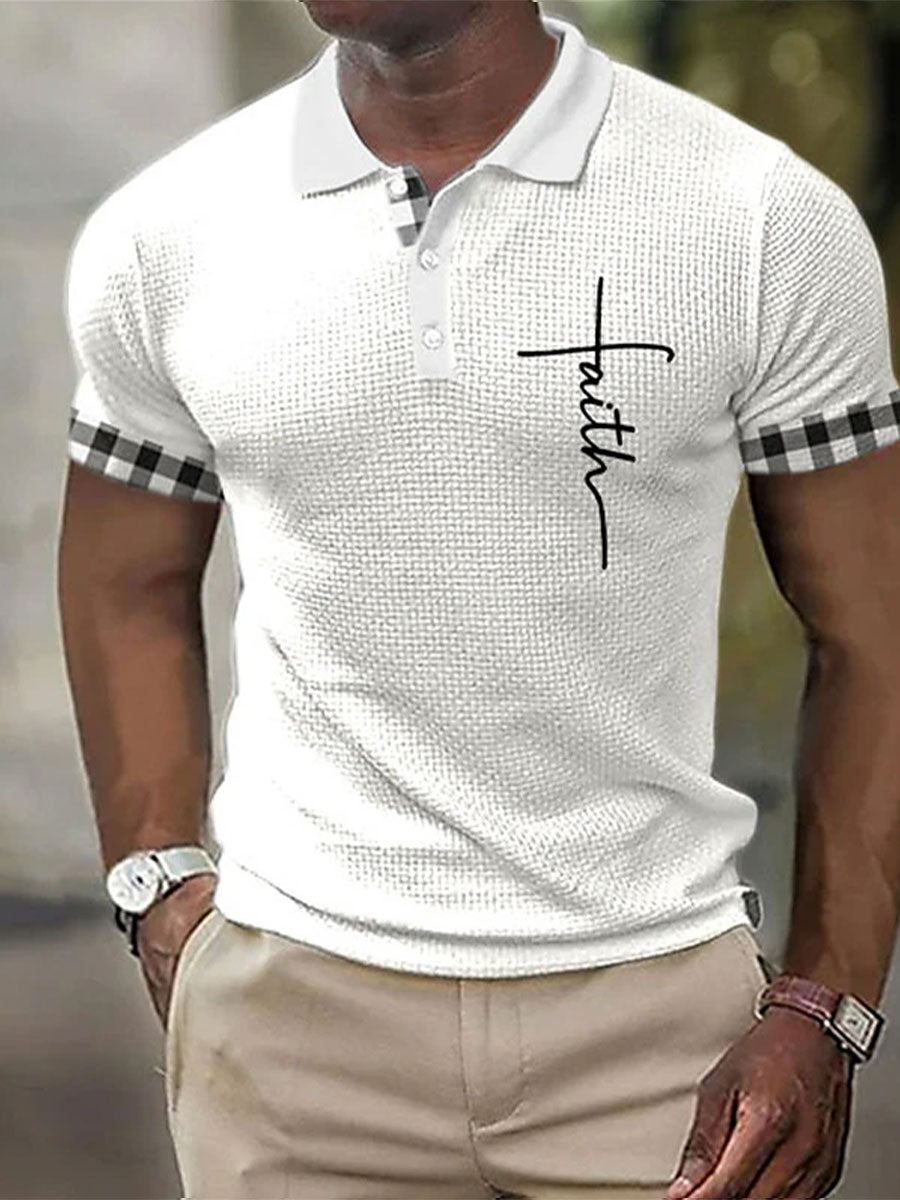 Men's Faith Printed Polo Shirt