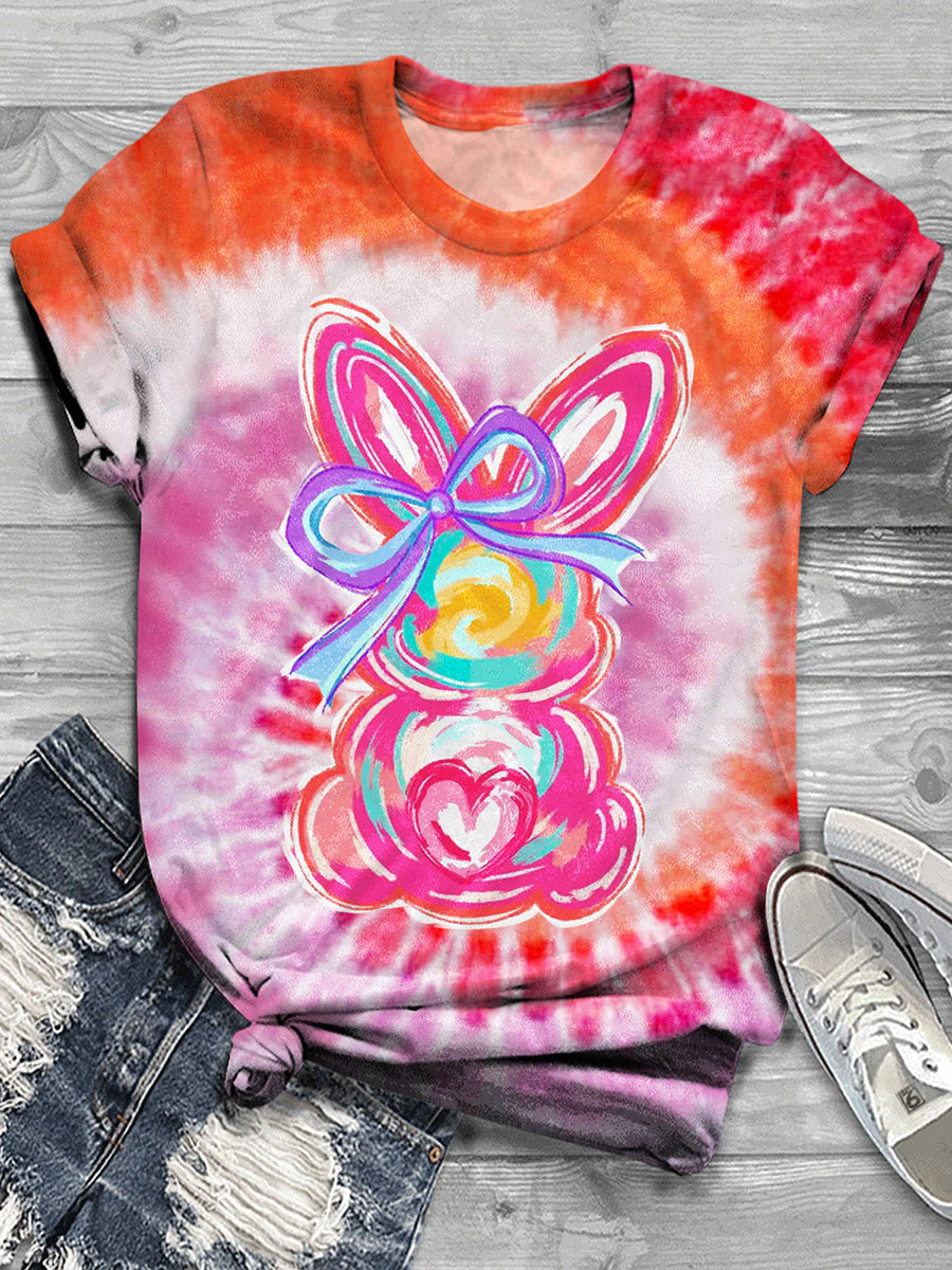 Women's Easter Bunny Printed T-Shirt