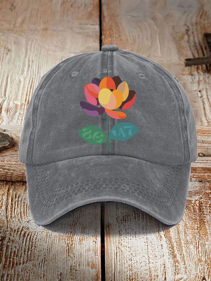 8647 Floral Unisex Hat