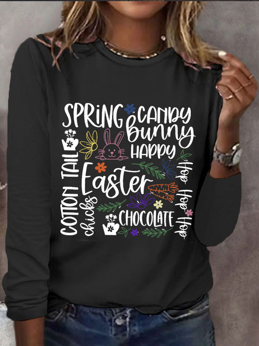 Women's Easter Printed Top