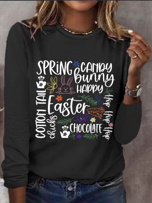 Women's Easter Printed Top