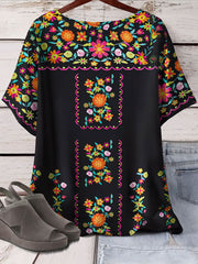 Women's Mexico Cinco De Mayo Floral Printed Top