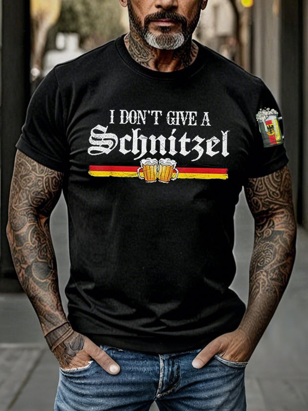 Men's I Don't Give A Schnitzel Print T-shirt