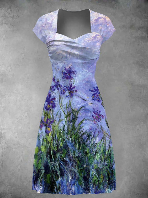 Women's Purple Floral Dress