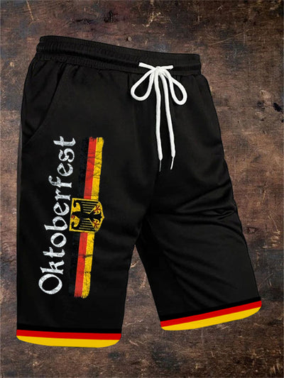 Men's German Oktoberfest Print Casual Shorts