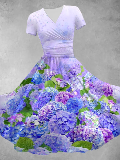 Women's Purple Floral Dress