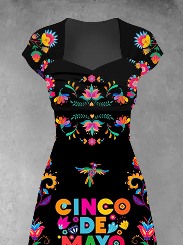 Women's Cinco De Mayo Print Dress