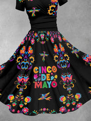 Women's Cinco De Mayo Print Dress