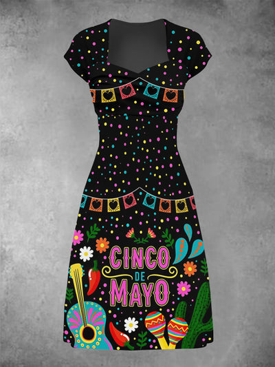 Women's Cinco De Mayo Print Dress