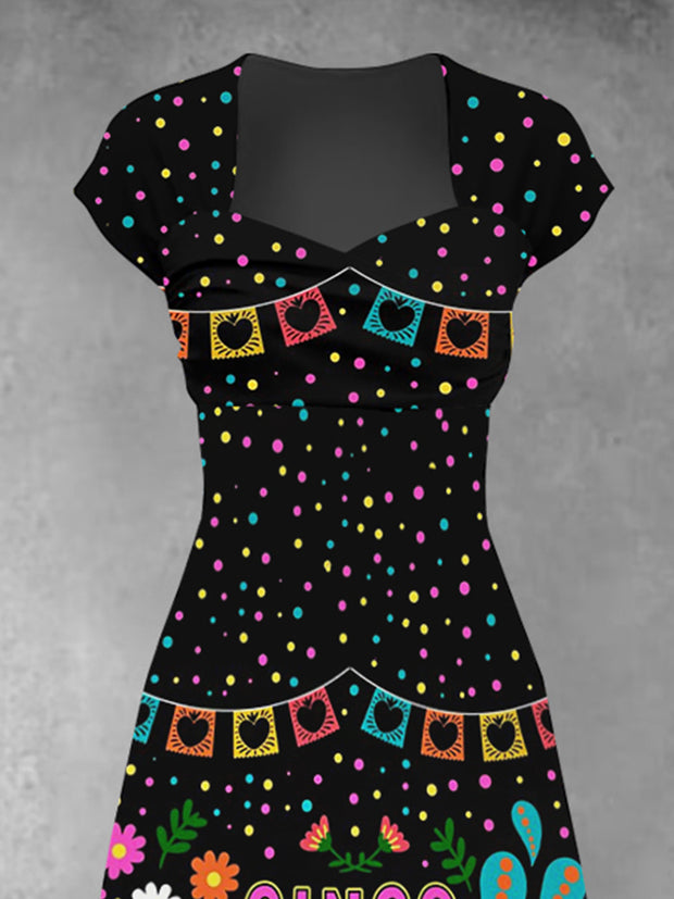 Women's Cinco De Mayo Print Dress