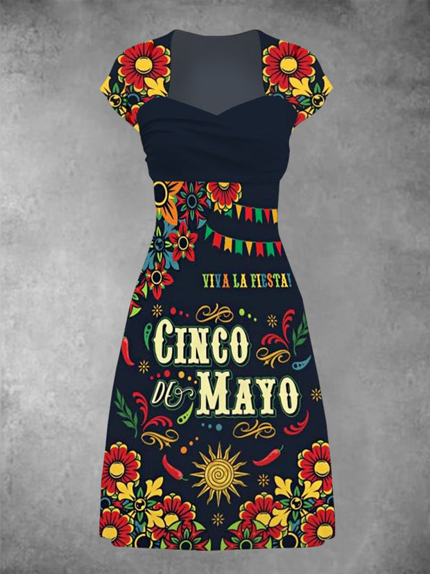 Women's Cinco De Mayo Print Dress