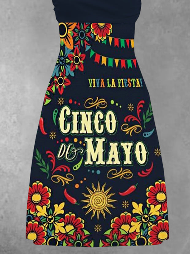 Women's Cinco De Mayo Print Dress