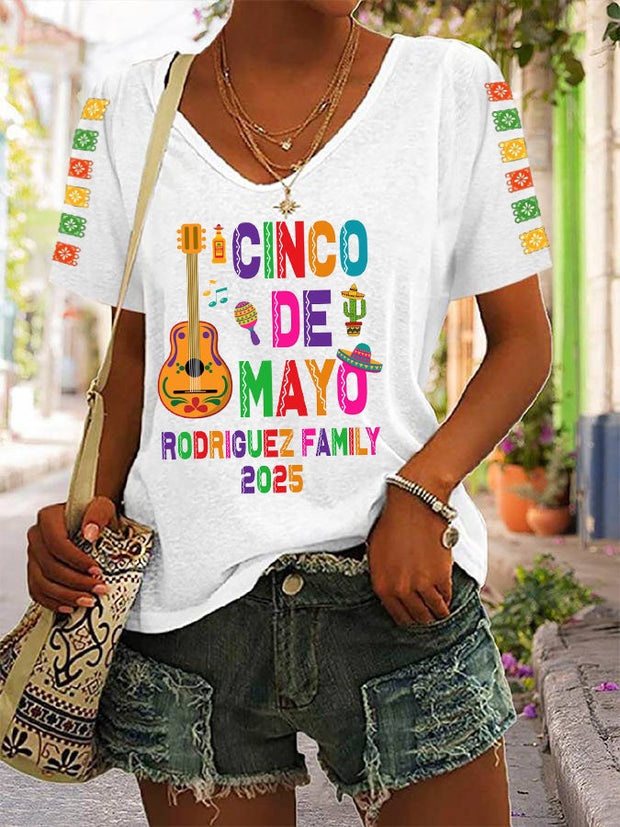 Women's Cinco De Mayo 2025 Casual Tee