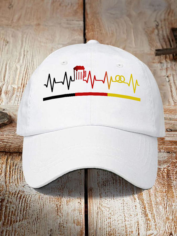 Women's German Beer Day Beer ECG Printed Hat