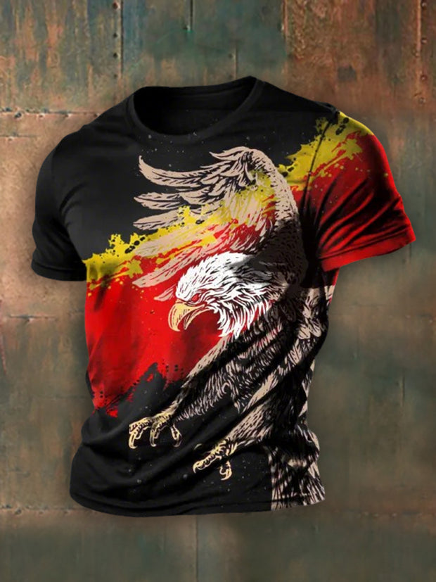 Men's Germany Graphic Printed Short Sleeve T-Shirt