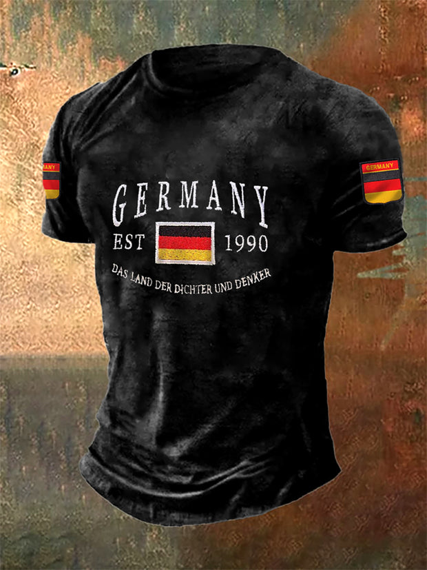 Men's Germany Printed Short Sleeve T-Shirt