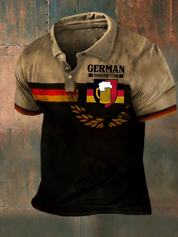 Men's Germany Graphic Printed Short Sleeve T-Shirt